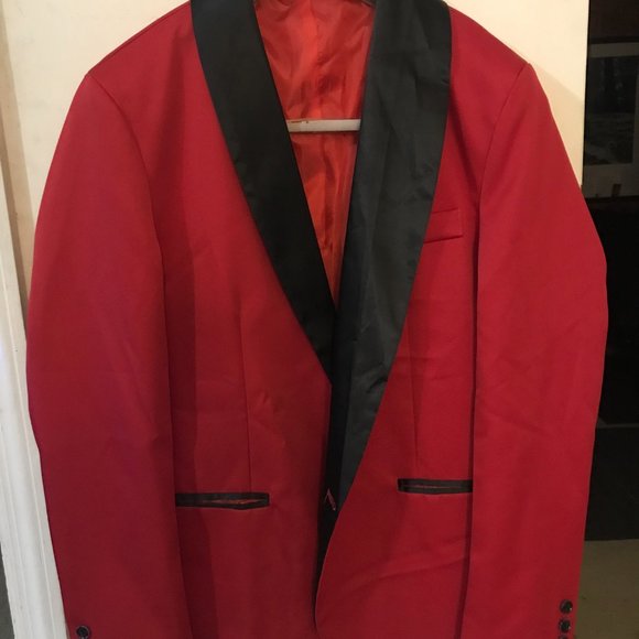 custom red dinner jacket - Picture 2 of 6